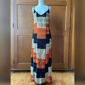 Free People Embroidered Maxi Slip Dress NWT